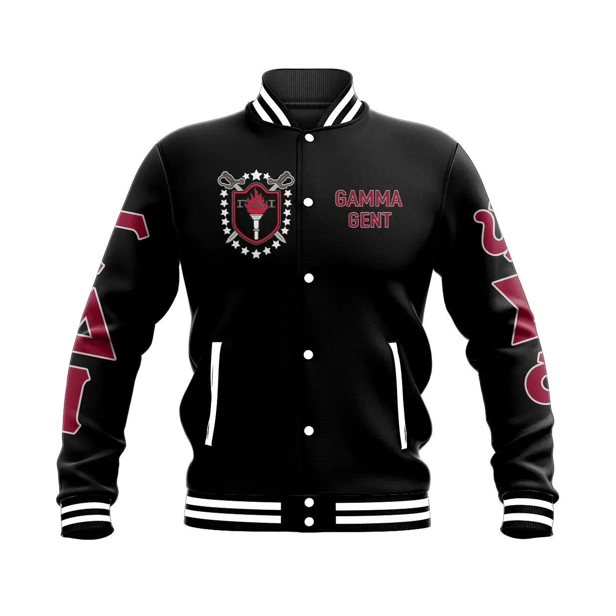 Gamma Delta Iota 1974 Baseball Jacket | Getteestore.com