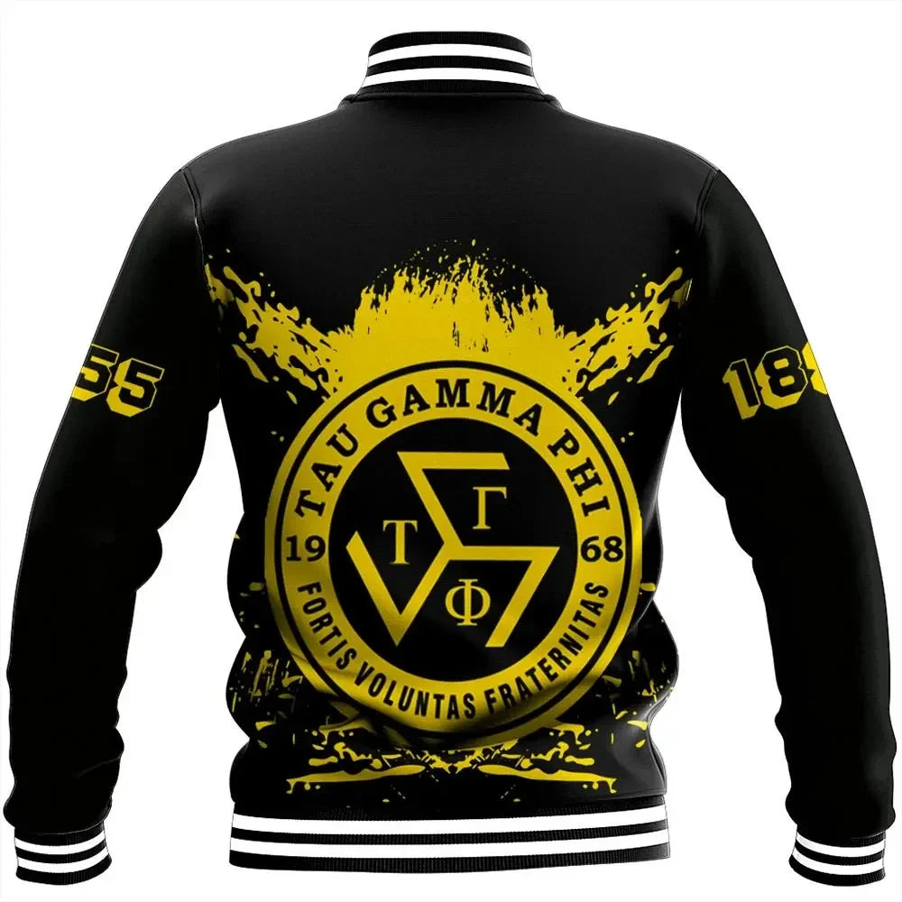 Tip Style Tau Gamma Phi Baseball Jacket A31