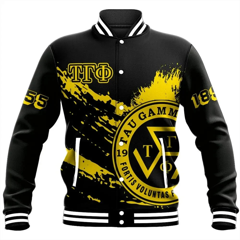 Tip Style Tau Gamma Phi Baseball Jacket A31