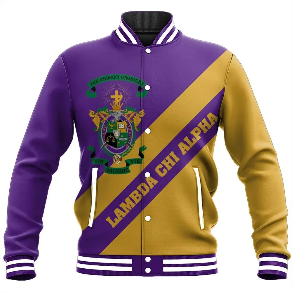 Tech Style Tech Style Lambda Chi Alpha Baseball Jacket A31