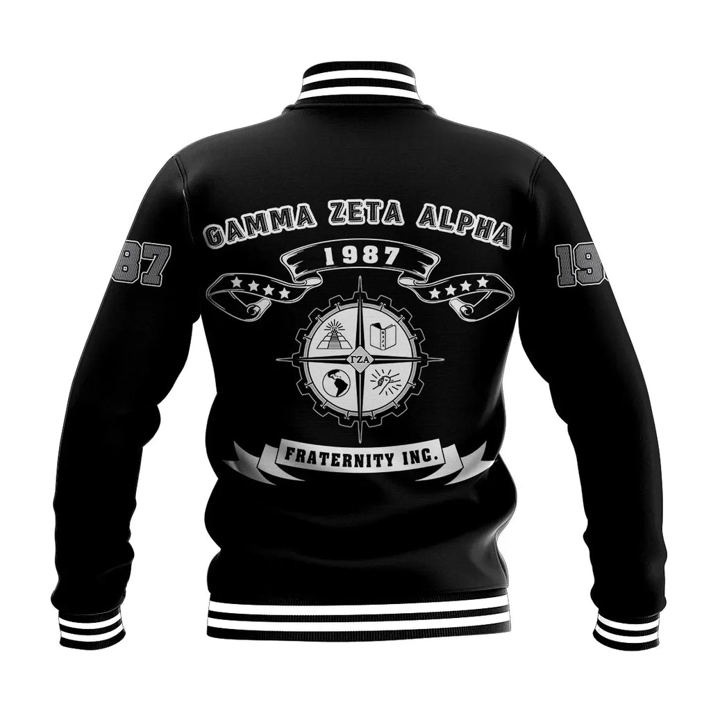 Gamma Zeta Alpha Letters Baseball Jacket J0