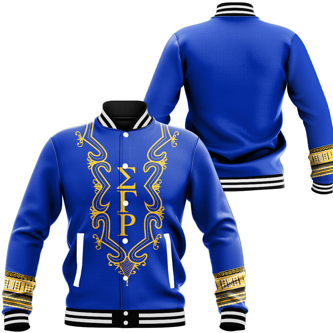 Sigma Gamma Rho Hye Won Hye Dashiki Baseball Jackets | Africazone.store