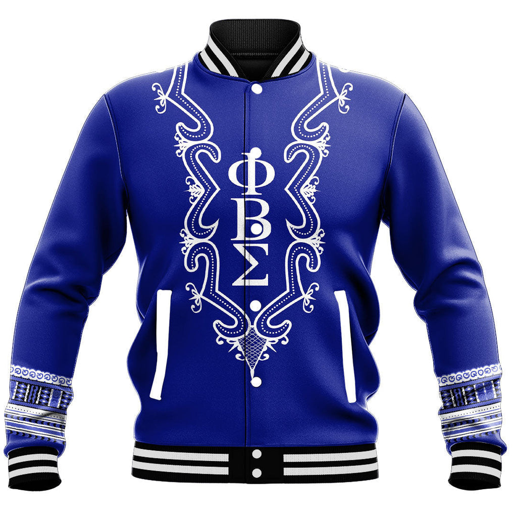 Phi Beta Sigma Hye Won Hye Dashiki Baseball Jackets | Africazone.store