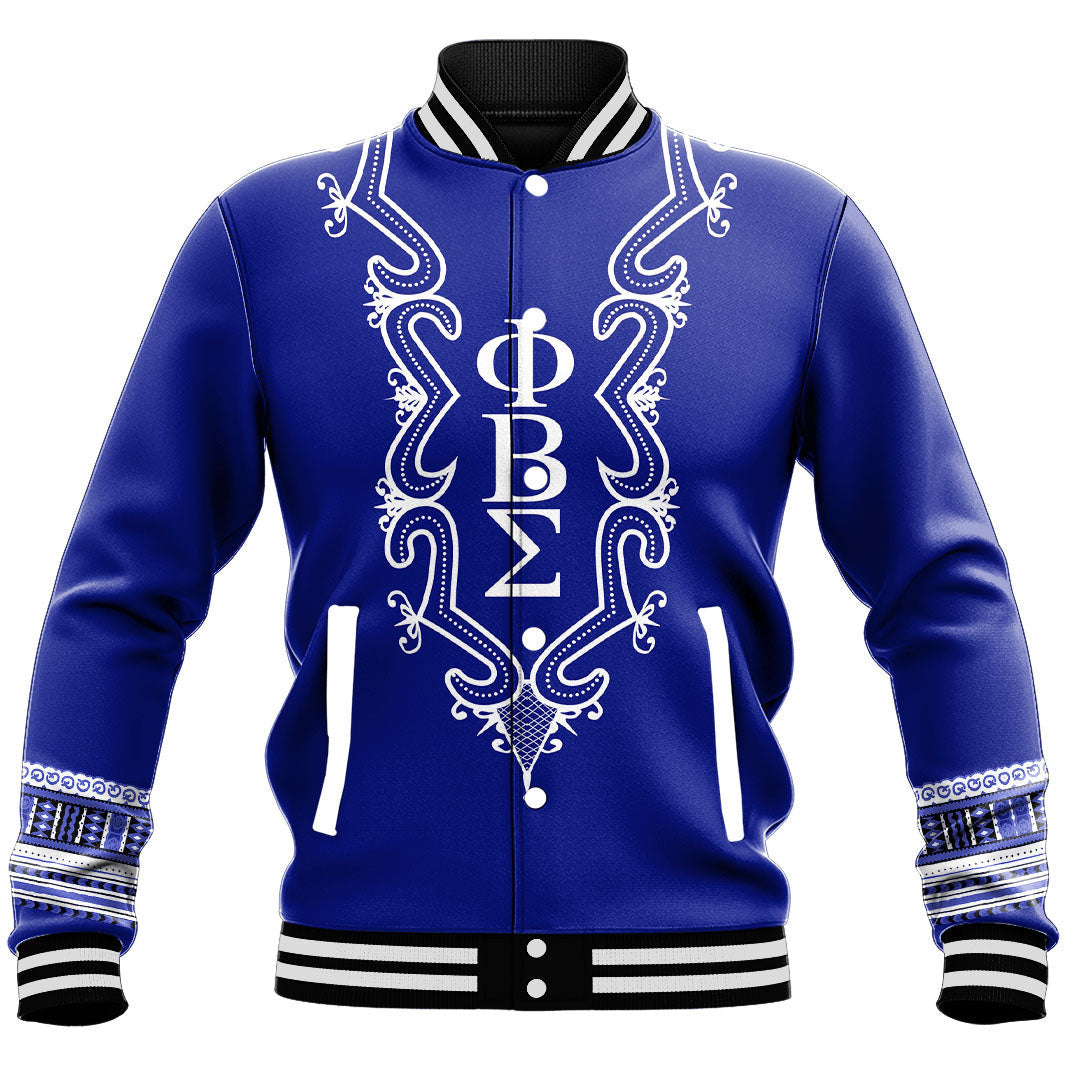 Phi Beta Sigma Hye Won Hye Dashiki Baseball Jackets | Africazone.store