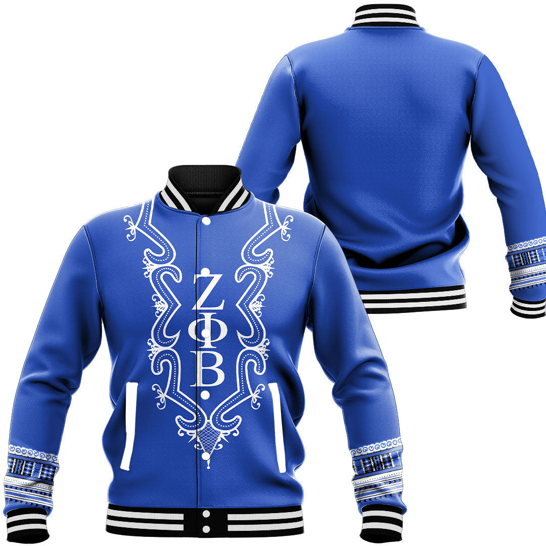 Zeta Phi Beta Hye Won Hye Dashiki Baseball Jackets | Africazone.store