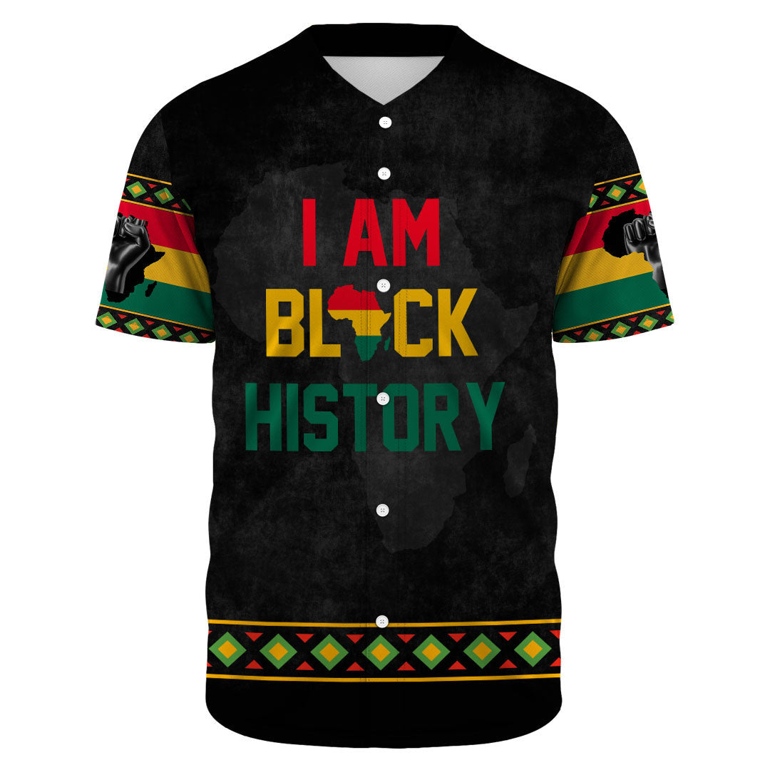 Africa Zone Baseball Jersey - Black History  Baseball Jerseys A31