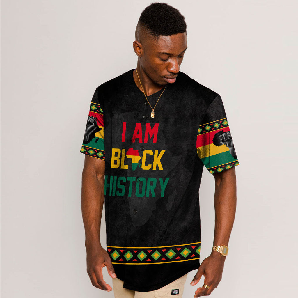 Africa Zone Baseball Jersey - Black History  Baseball Jerseys A31