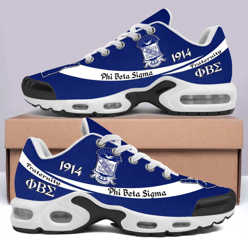 Sigmas 1914 Brotherhood Blue & White Cushion Sport Shoes - Legacy in Every Step