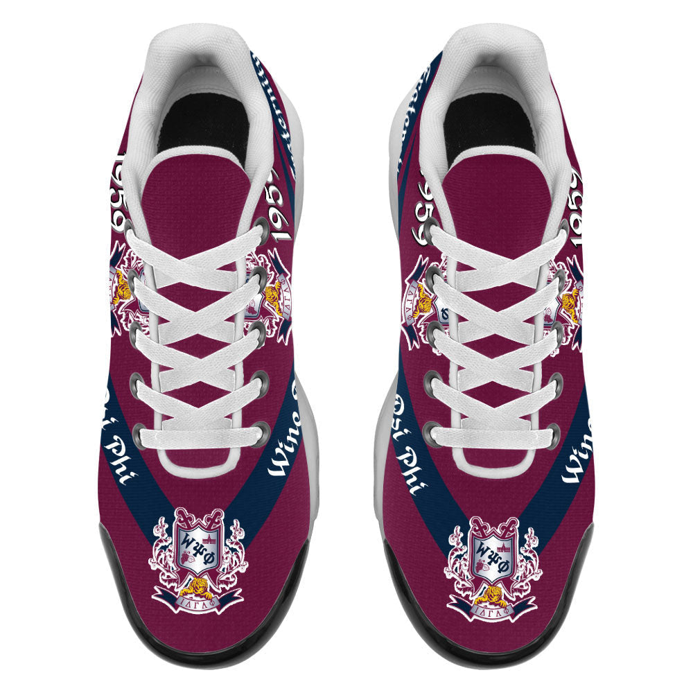 Africa Zone Shoes - Wine Psi Phi Cushion Sports Shoes A31