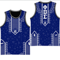 Africa Zone Clothing - Phi Beta Sigma Floral and Greek Letter Pattern Baseball Jerseys A31