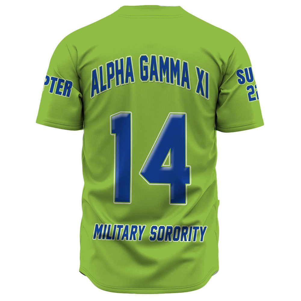 Alpha Gamma Xi (Green) Baseball Jerseys A31 | Africazone.store