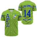 Alpha Gamma Xi (Green) Baseball Jerseys A31 | Africazone.store