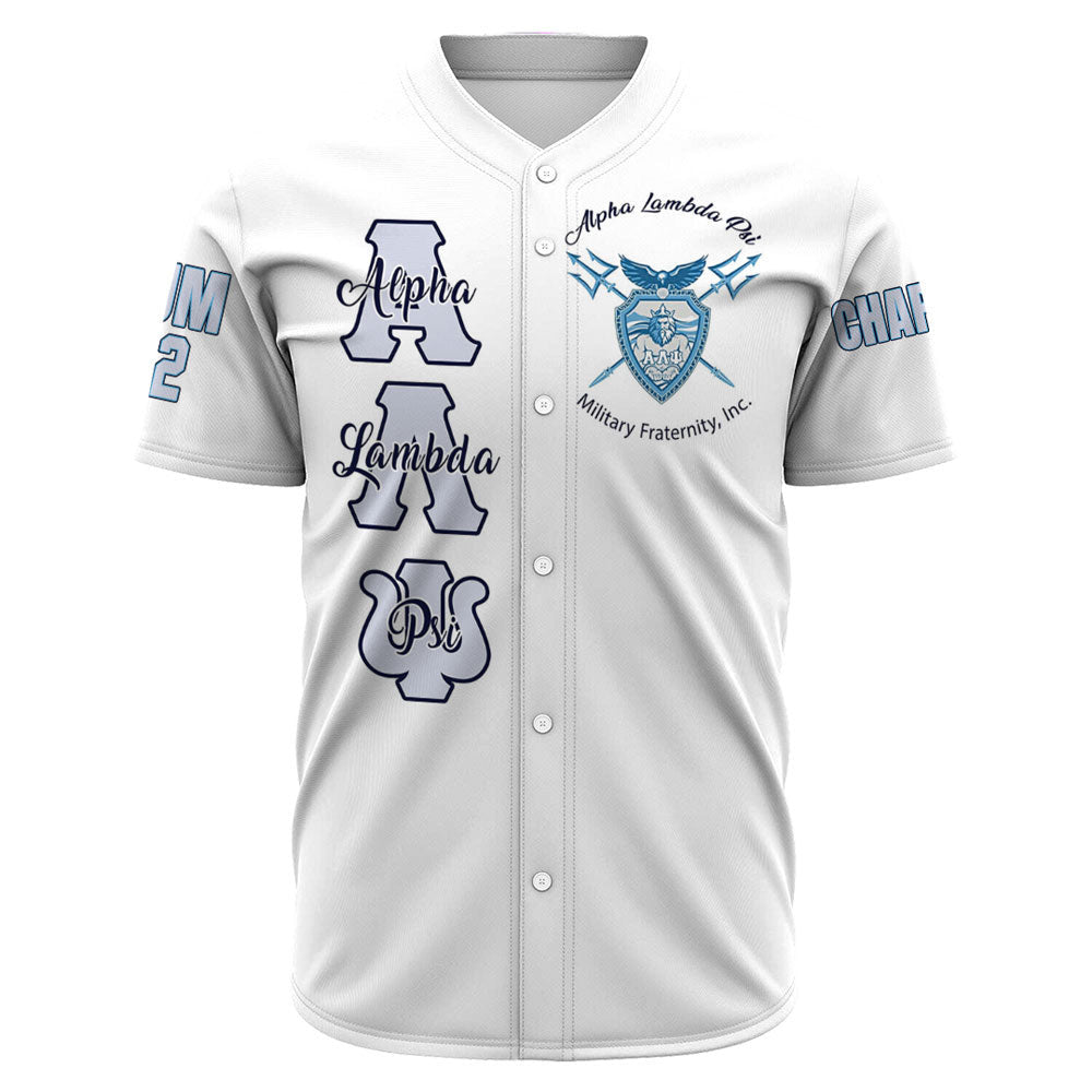 Alpha Lambda Psi (White) Baseball Jerseys A31 | Africazone.store