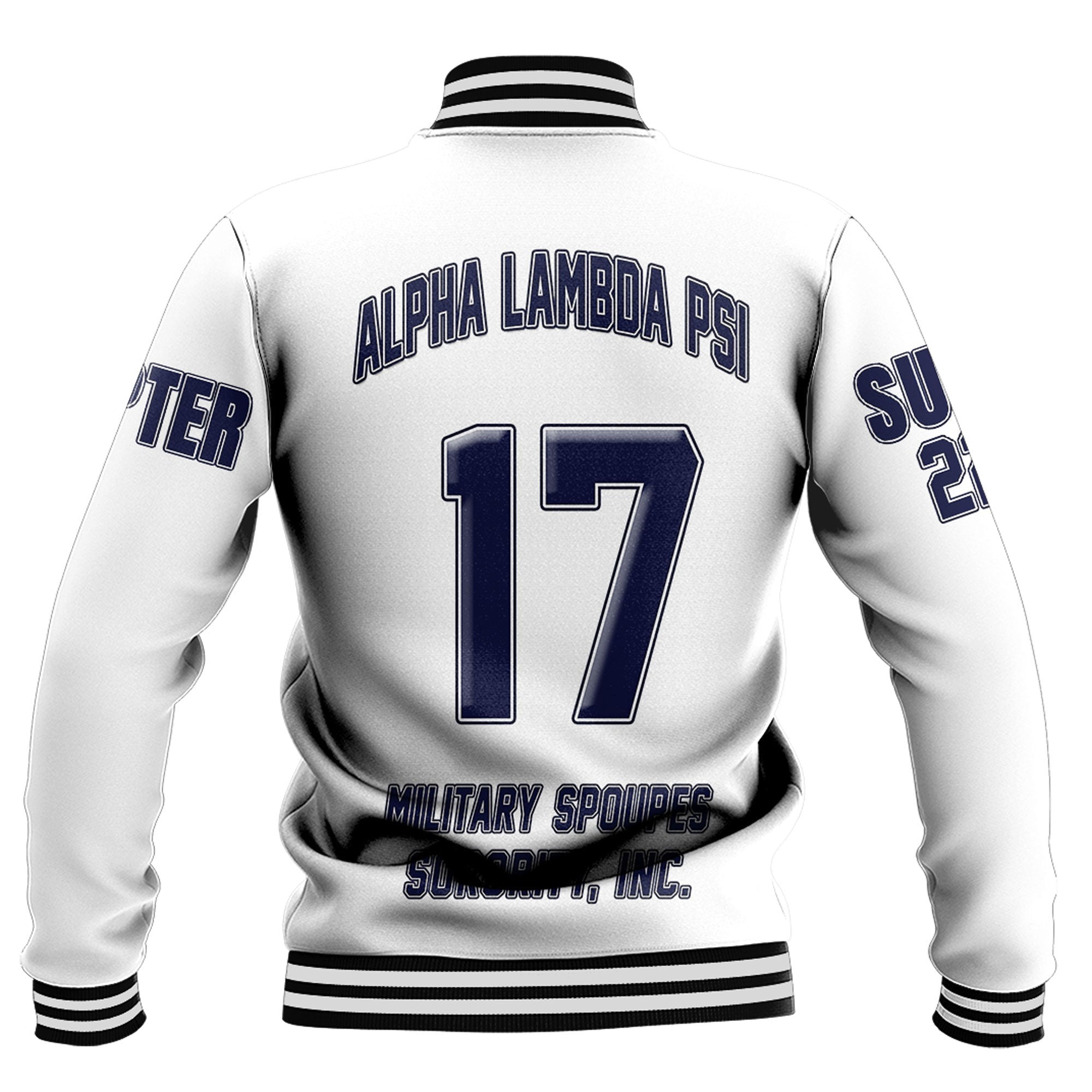 Alpha Lambda Psi Spouses (White) Baseball Jackets A31 | Africazone.store