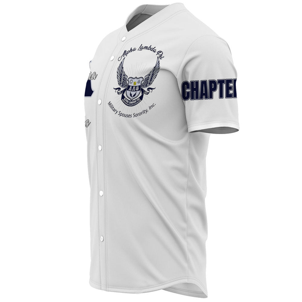 Alpha Lambda Psi Spouses (White) Baseball Jerseys A31 | Africazone.store