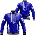 Africa Zone Clothing - Zeta Phi Beta Floral and Greek Letter Pattern Baseball Jackets A31