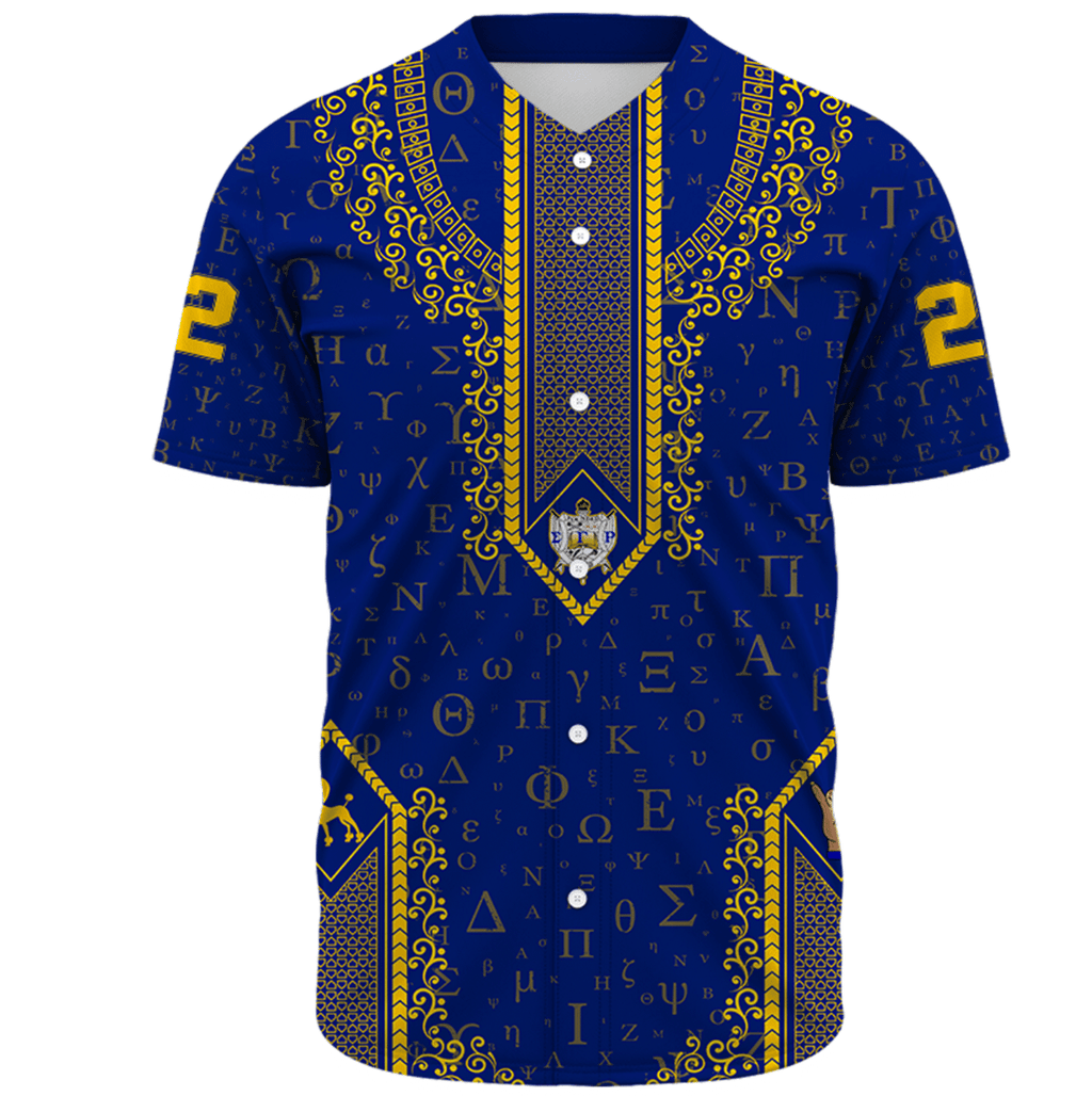 Africa Zone Clothing - Sigma Gamma Rho Floral and Greek Letter Pattern Baseball Jerseys A31