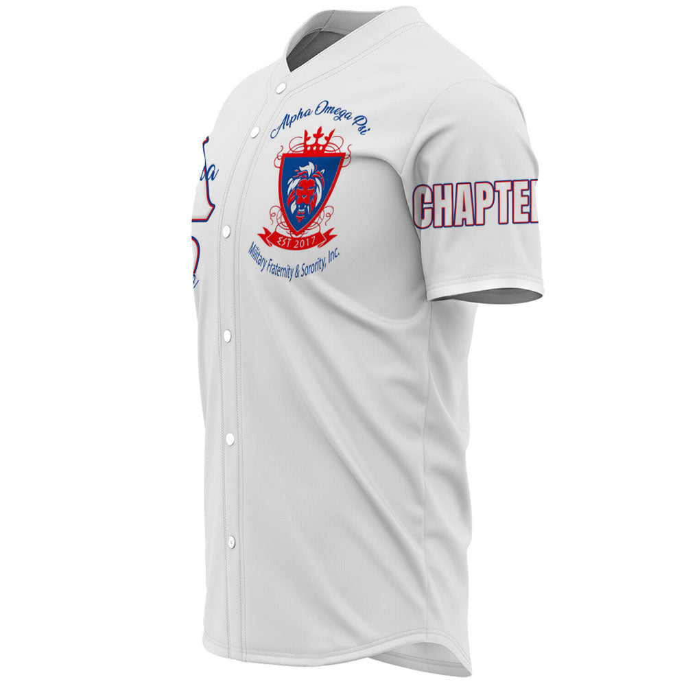 Alpha Omega Phi (White) Baseball Jerseys A31 | Africazone.store