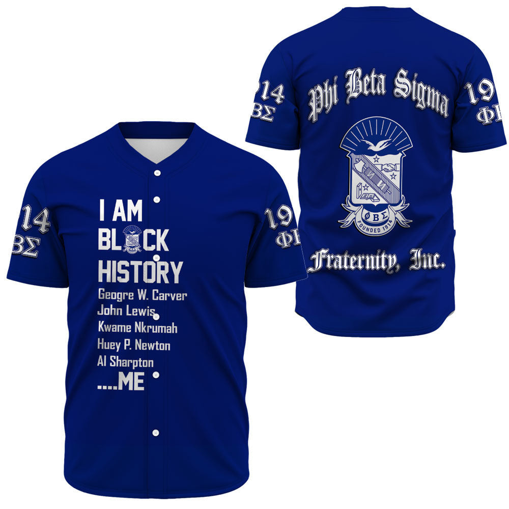 Phi Beta Sigma Black History Baseball Jerseys A31 | Africazone.store