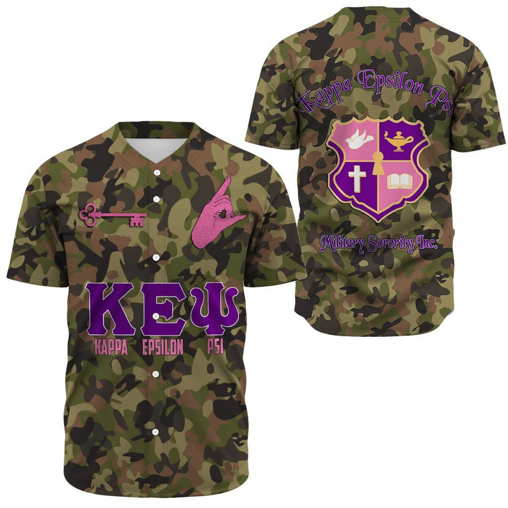 Epsilon Psi Camo Baseball Jerseys | Africazone.store