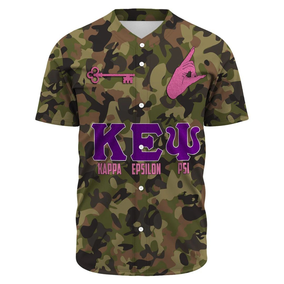 Epsilon Psi Camo Baseball Jerseys | Africazone.store