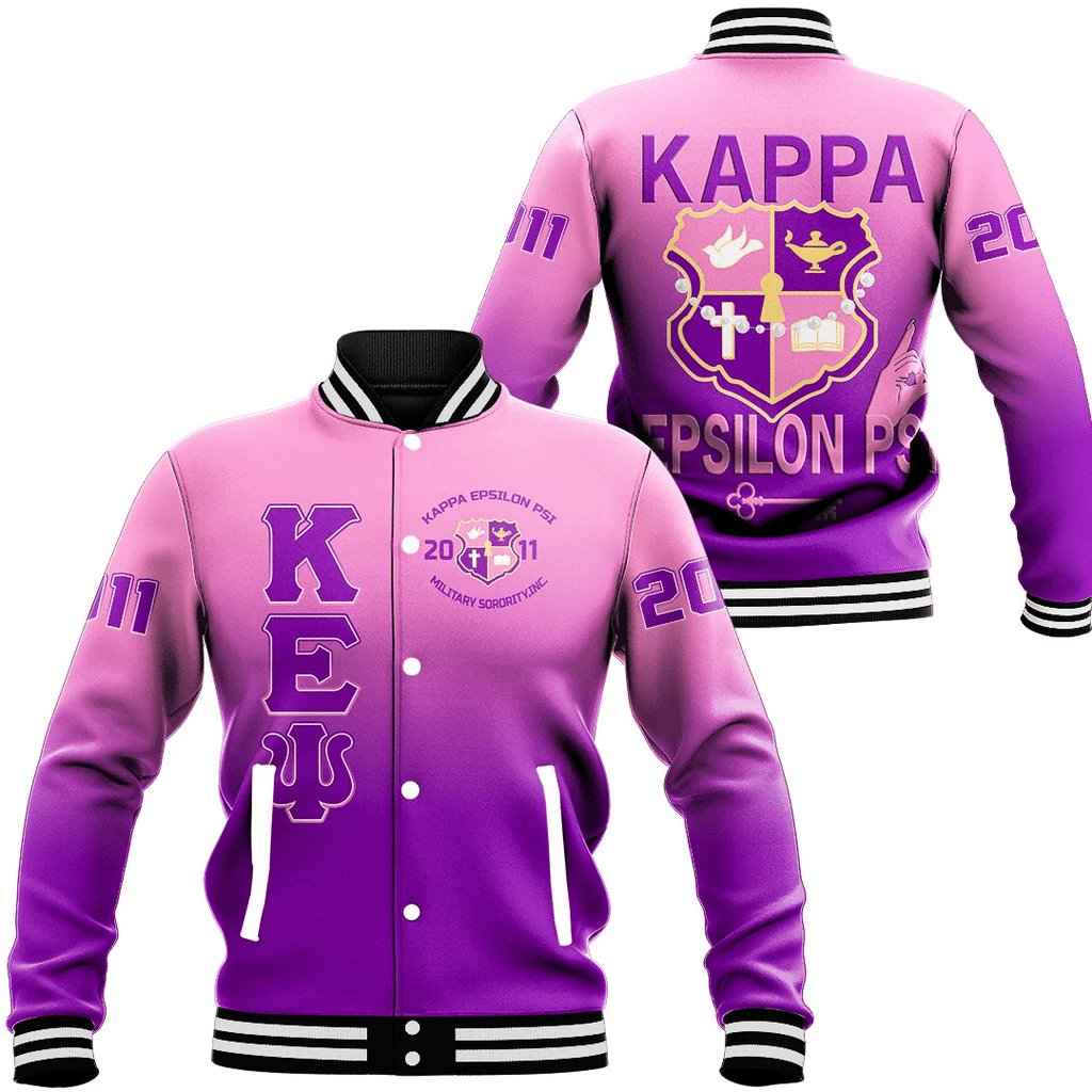 Epsilon Psi Gradient Baseball Jackets | Africazone.store