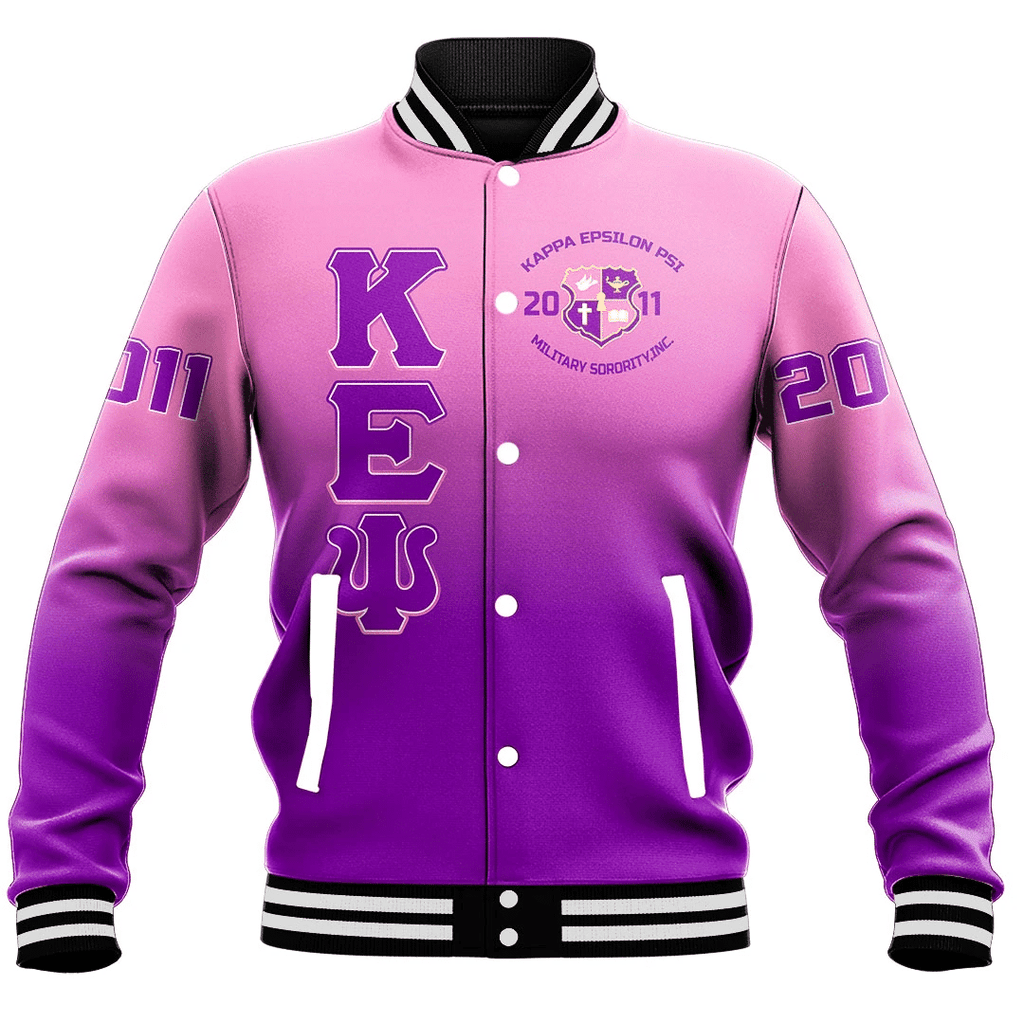 Epsilon Psi Gradient Baseball Jackets | Africazone.store