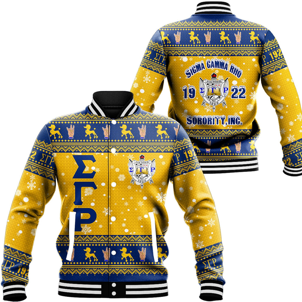 Sigma Gamma Rho Christmas Baseball Jackets A31 | Africa Zone