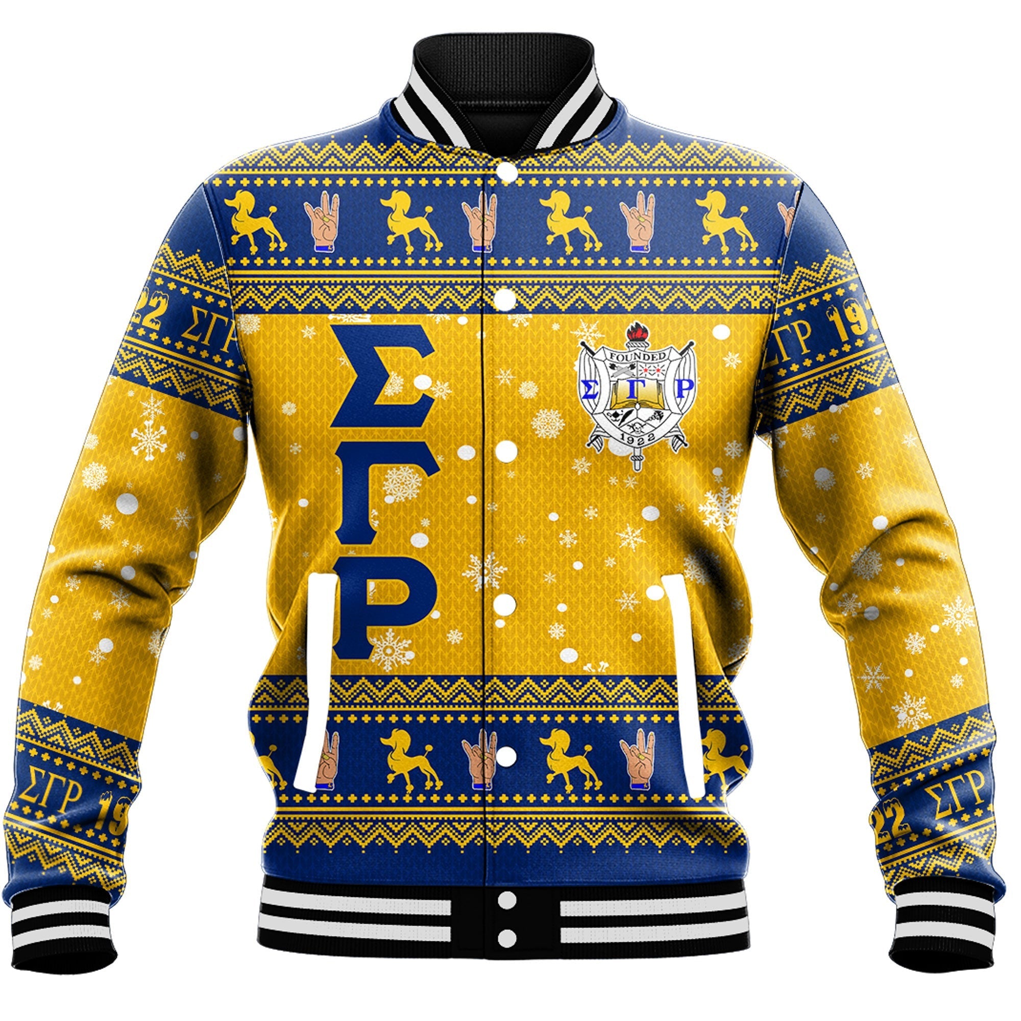 Sigma Gamma Rho Christmas Baseball Jackets A31 | Africa Zone