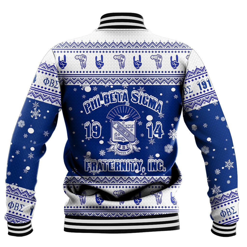 Phi Beta Sigma Christmas Baseball Jackets A31 | Africa Zone