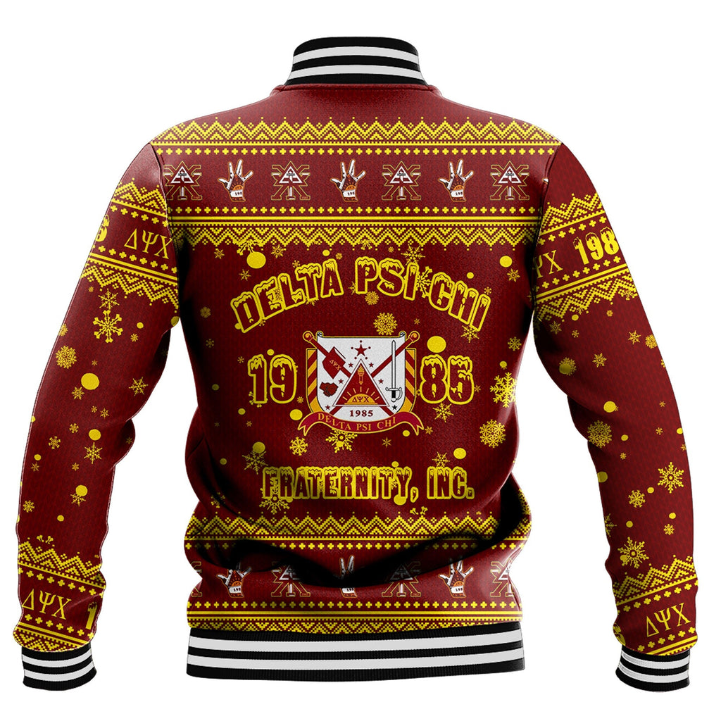 Delta Psi Chi Christmas Baseball Jackets A31 | Africa Zone