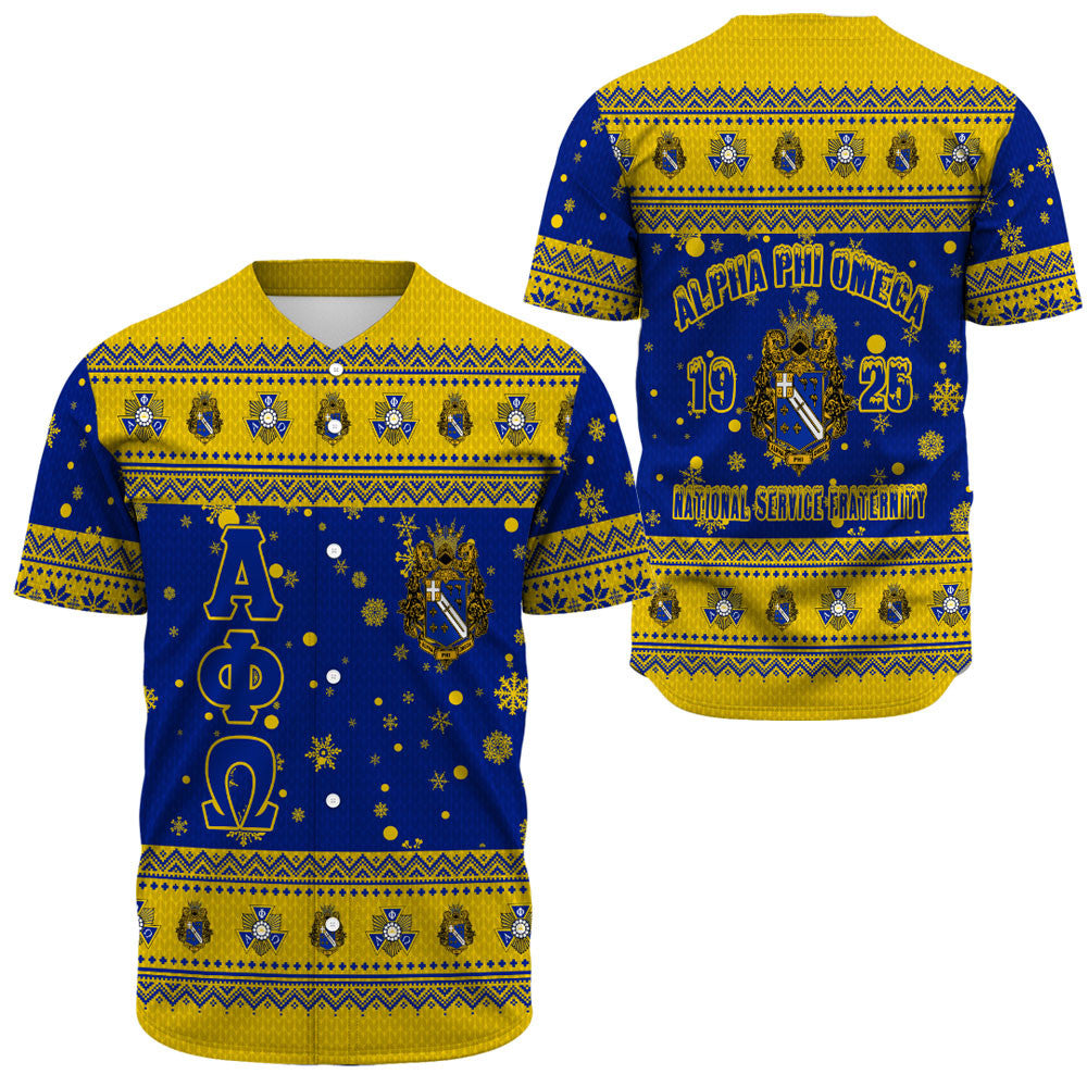 Alpha Phi Omega Christmas Baseball Jerseys A31 | Africa Zone