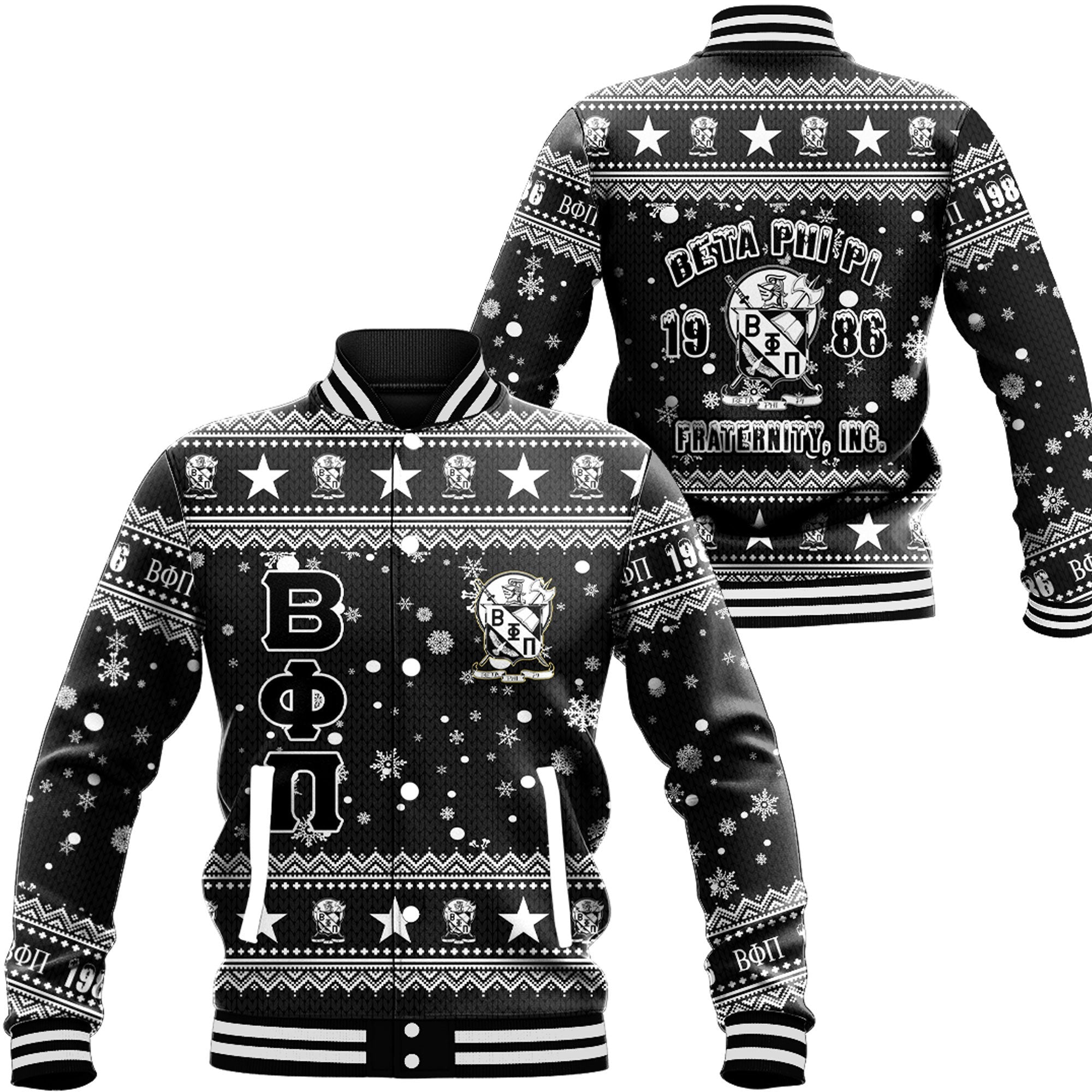 Delta Psi Chi Christmas Baseball Jackets A31 | Africa Zone