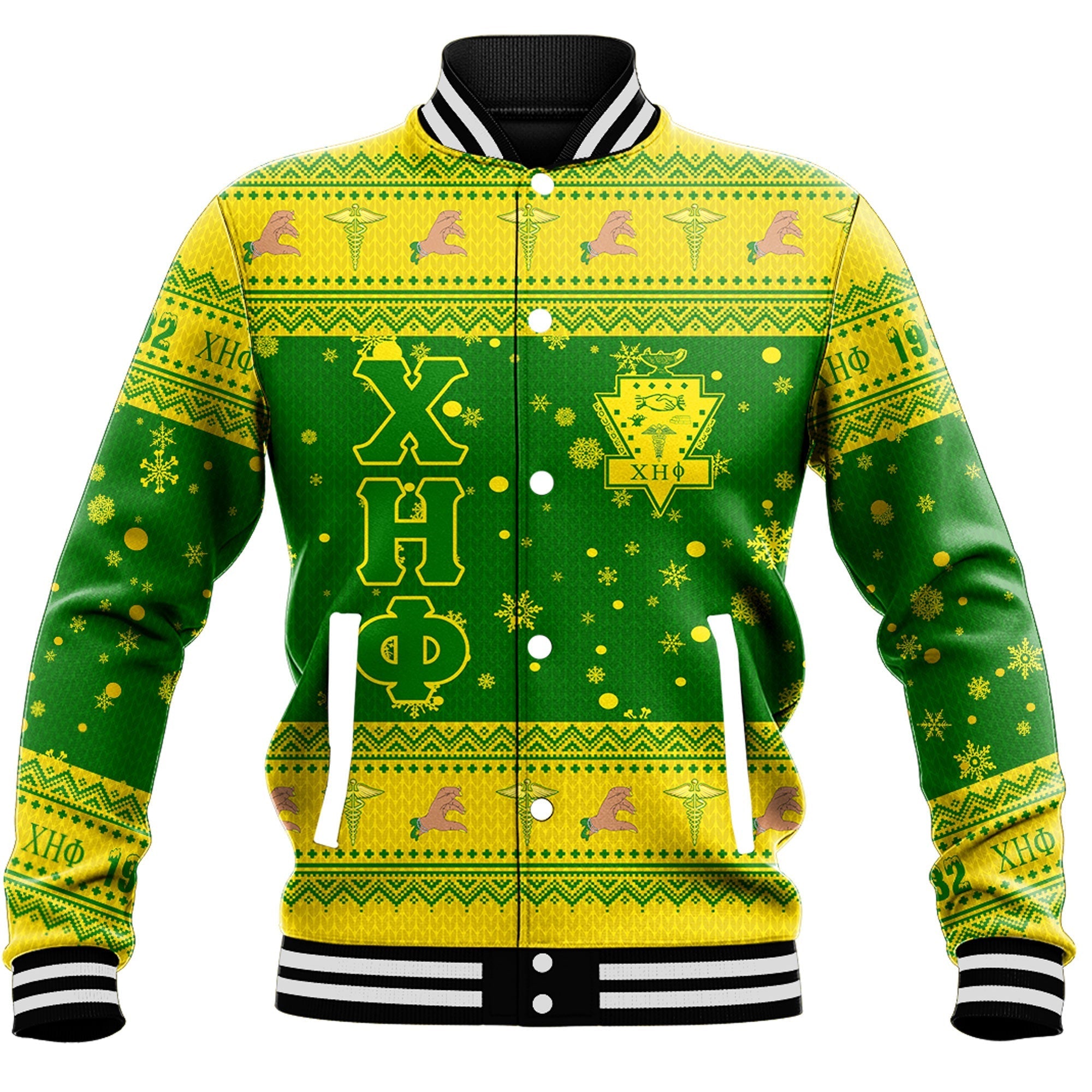 Chi Eta Phi Christmas Baseball Jackets A31 | Africa Zone