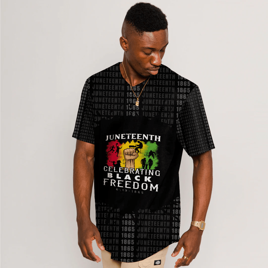 Africa Zone Clothing - Celebrating Black Freedom Baseball Jerseys A31