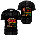 Africa Zone Clothing - Because My Ancestors Weren't Free In 1776 Baseball Jerseys A31