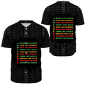 Africa Zone Clothing - Juneteenth Freedom Baseball Jerseys A31