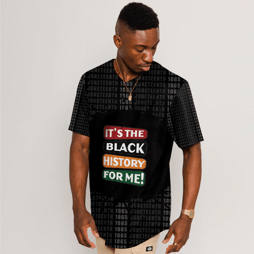Africa Zone Clothing - It's The Black History For Me Baseball Jerseys A31