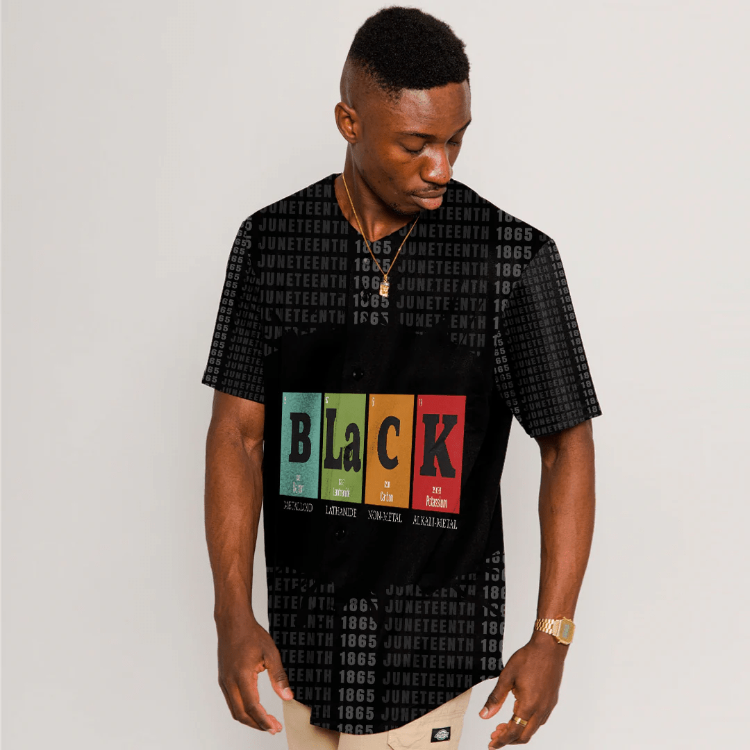 Africa Zone Clothing - Juneteenth Chemistry Baseball Jerseys A31