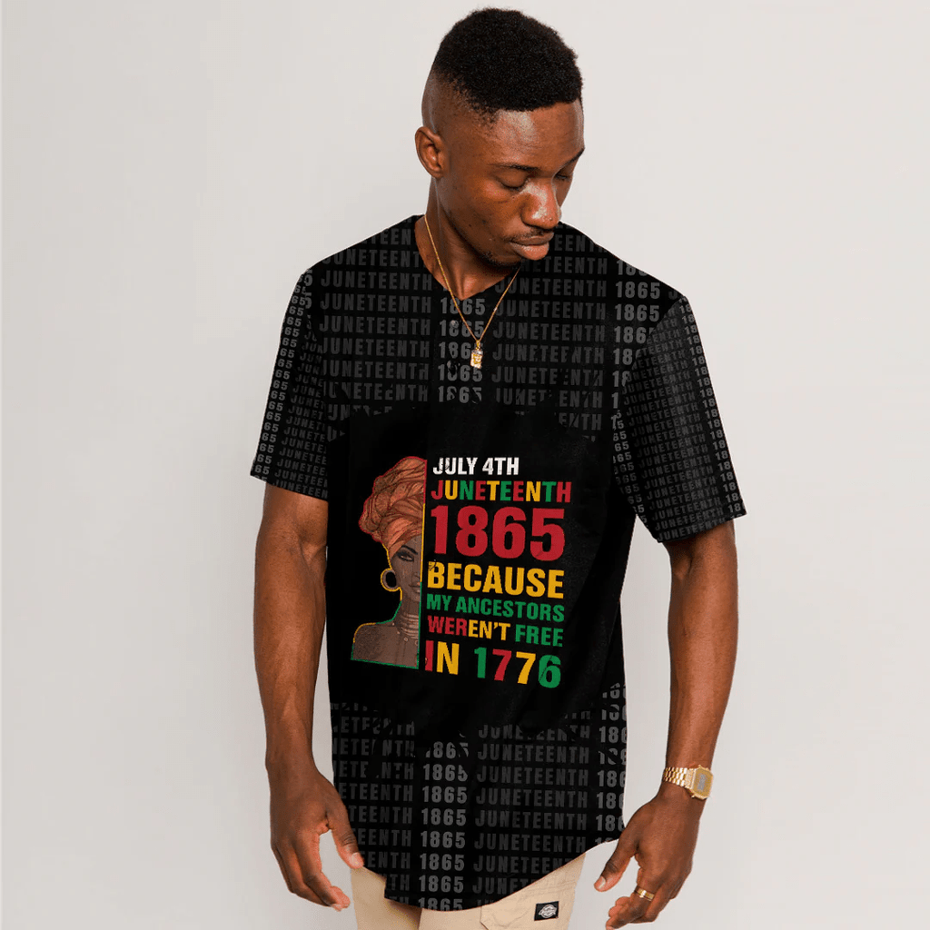 Africa Zone Clothing - Because My Ancestors Weren't Free In 1776 Baseball Jerseys A31