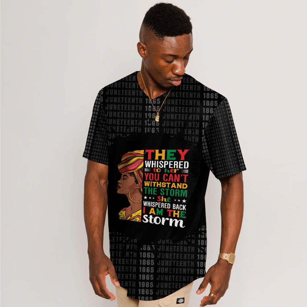 Africa Zone Clothing - Juneteenth Black Woman Baseball Jerseys A31