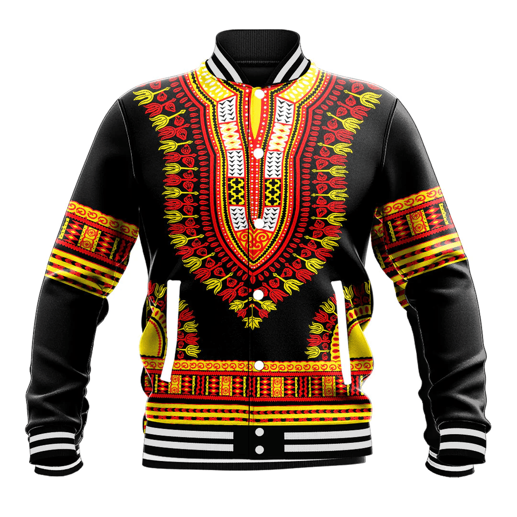 Africa Zone Baseball Jackets - Tigray Traditional Dashiki A31