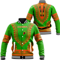 Africa Zone Baseball Jackets - Zambia Traditional Dashiki A31