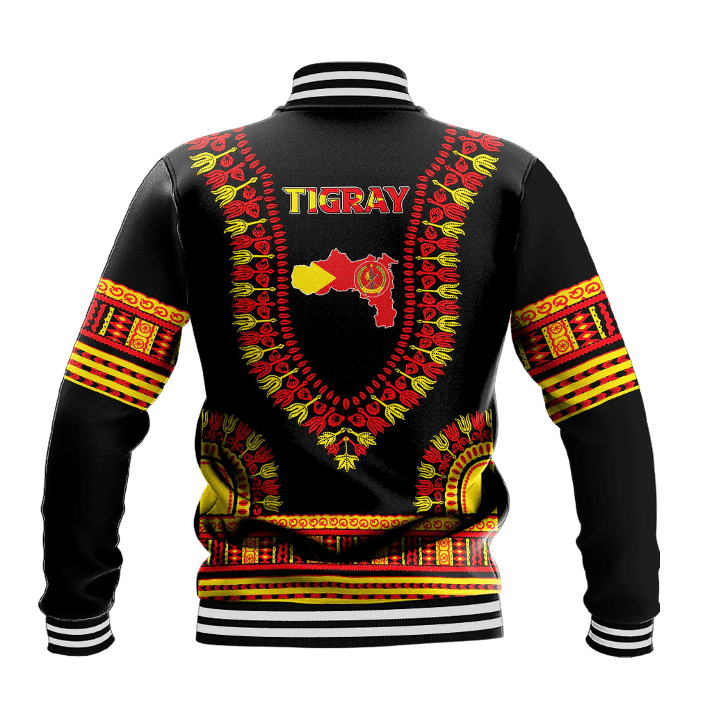 Africa Zone Baseball Jackets - Tigray Traditional Dashiki A31