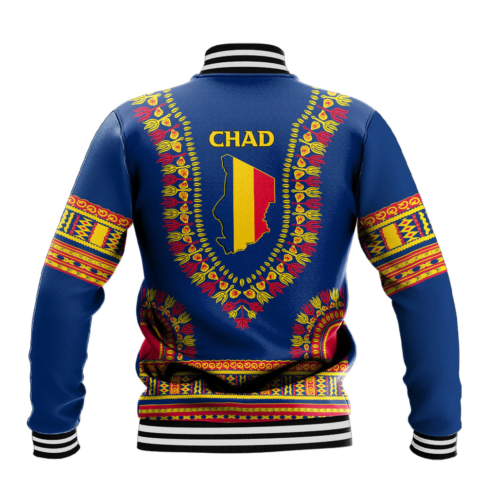 Africa Zone Baseball Jackets - Chad Traditional Dashiki A31