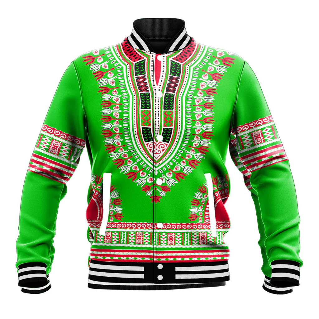 Africa Zone Baseball Jackets - Brundi Traditional Dashiki A31