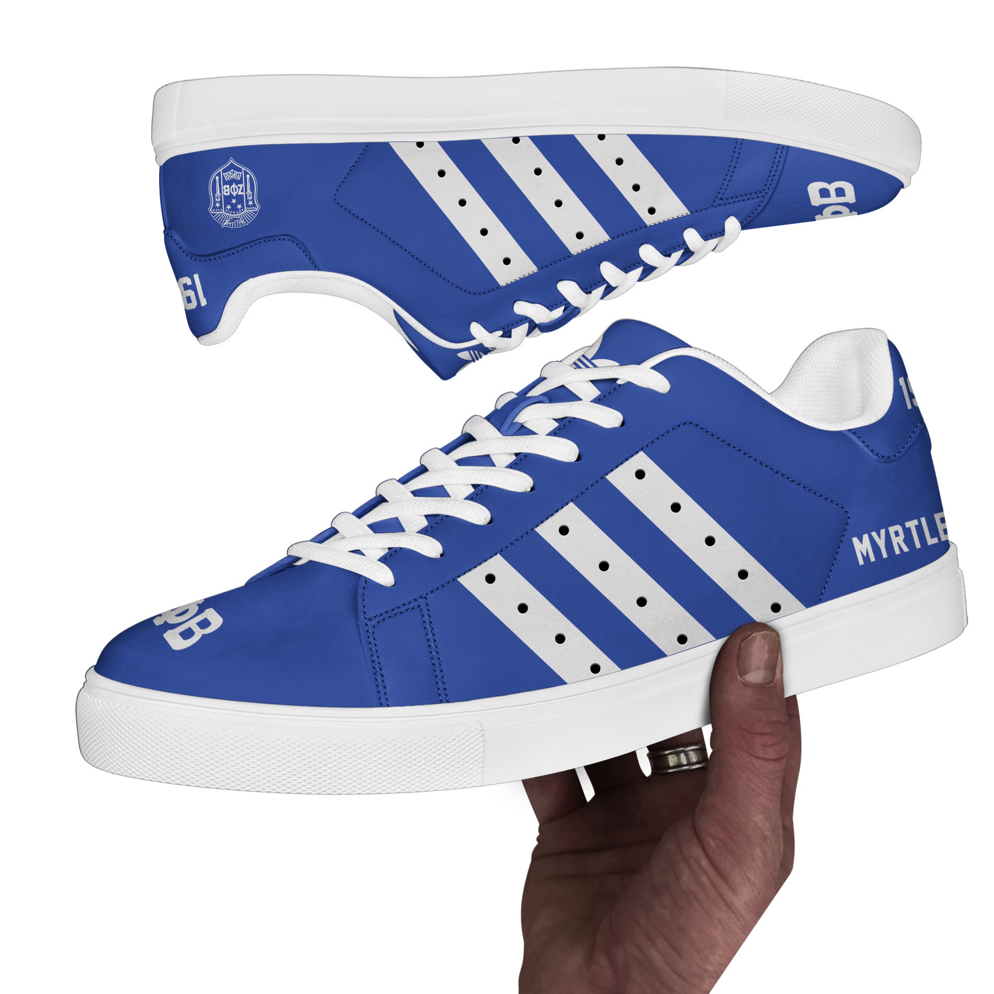 (Personalized) Zeta Phi Beta Sorority Genuine Leather Shoes