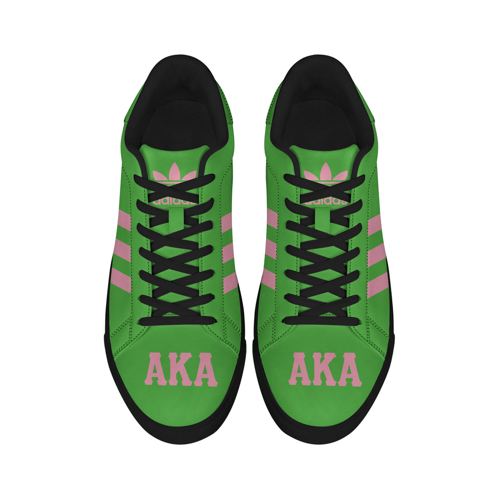 (Personalized) Alpha Kappa Alpha Sorority Genuine Leather Shoes