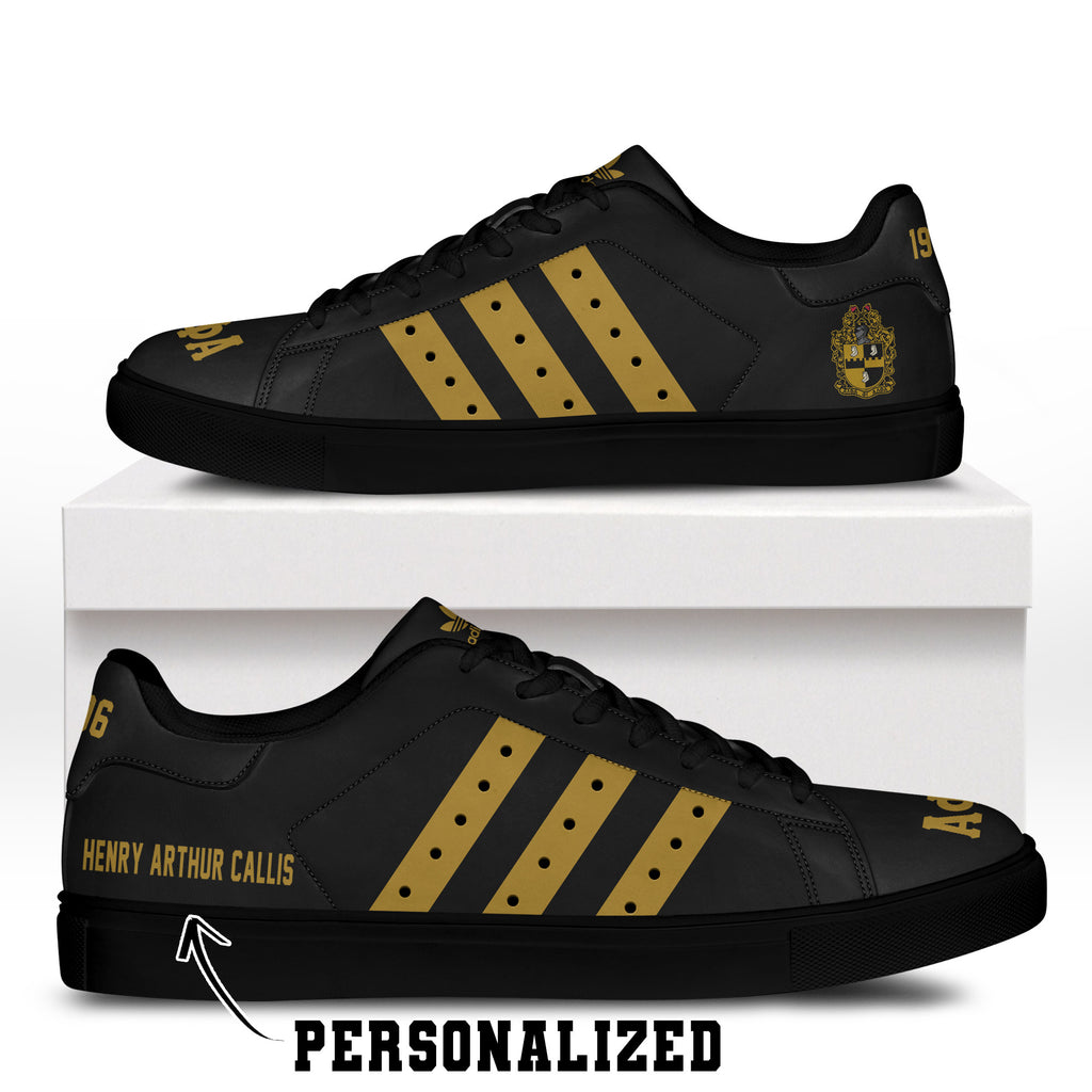 (Personalized) Alpha Phi Alpha Fraternity Genuine Leather Shoes