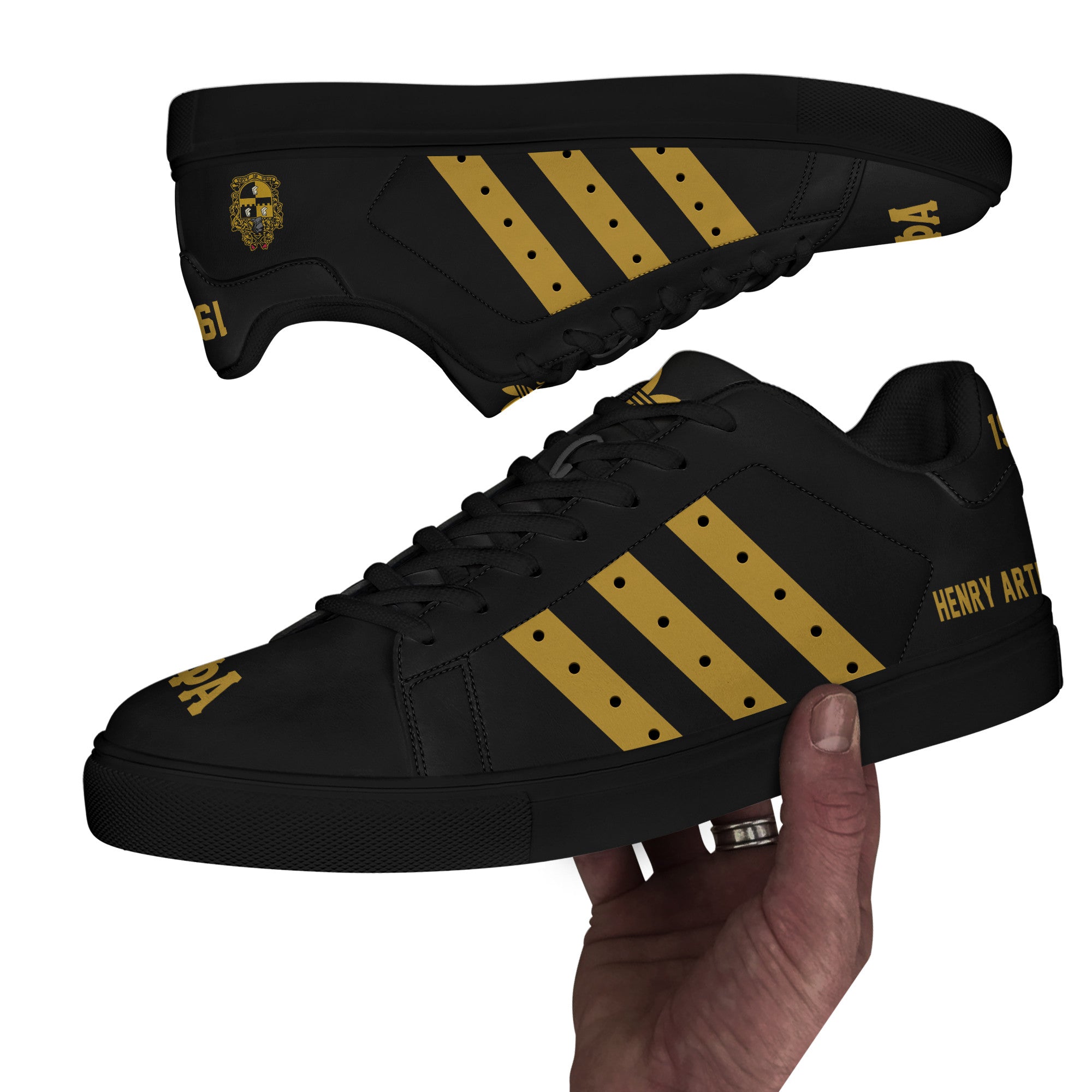 (Personalized) Alpha Phi Alpha Fraternity Genuine Leather Shoes